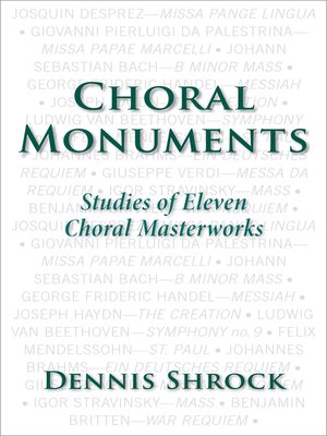 cover image of Choral Monuments
